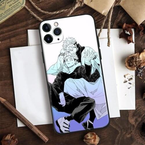 Sukuna Yuji Itadori Jujutsu Kaisen Art Soft Glass Phone Case Cover Shell For IPhone SE 6 6s 7 8 Plus X XR XS 11 12 Mini Pro Max