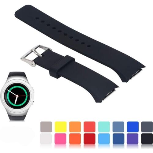 Straps for Samsung Gear S2 SM-R720 SM-R730, Soft Silicone Sports Style Replacement Bands