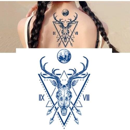 Animal Flower Plant Semi-permanent Tattoo Stickers Waterproof and Sweat Proof Tiger Lion Temporary Tattoos Stickers Man Women