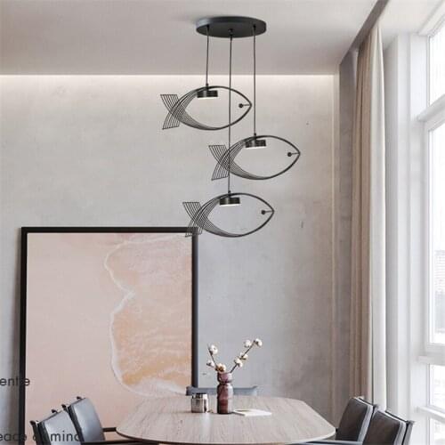 Nordic Modern Pendant Lights Minimalist Lighting Fish Bedroom Living Room Dining Room Indoor Lamps Creative Lamps Light Fixtures