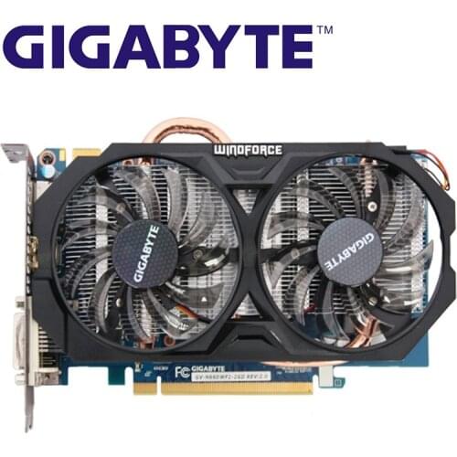 GIGABYTE GV-N660WF2-2GD Graphics Cards 192Bit GDDR5 GTX660 N660 Rev.2.0 Video Card for nVIDIA Geforce GTX660 Hdmi Dvi Cards Used