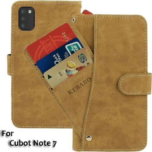 Vintage Leather Wallet Cubot Note 7 Case 5.5" Flip Luxury Card Slots Cover Magnet Phone Protective Cases Bags