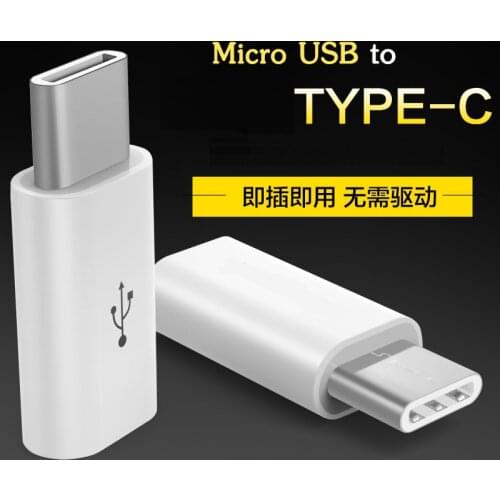 YKSPACE 2Pcs Micro USB female to Type C male Type-C Adapter Charger Data Sync USB-C Converter for Samsung S8 S9 Xiaomi Huawei