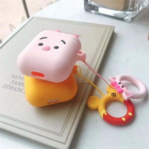 Headphone coverl Cute cartoon bear wireless bluetooth earphone drop cover for Airpods Pro protective cover
