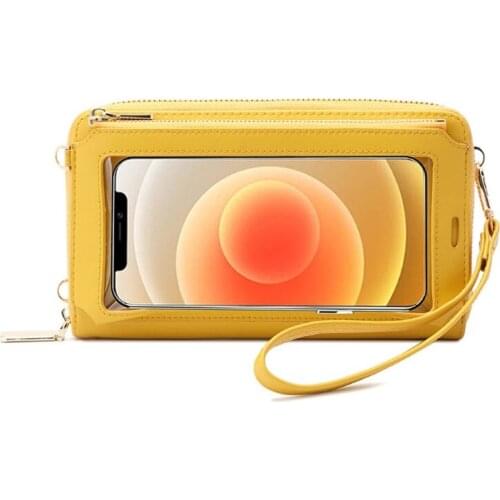 Women Touch Screen Purse RFID Blocking Crossbody Phone Bag Wristlets Handbags