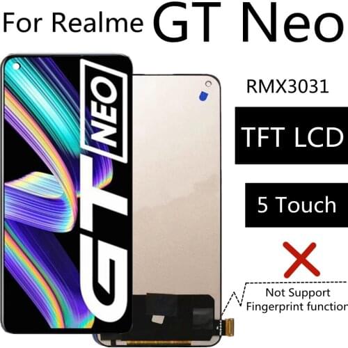 6.43" TFT LCD For Realme GT Neo RMX3031 LCD Display Touch Screen Assembly Replacement Accessory
