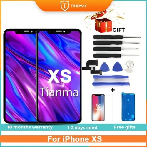 Grade For iPhone XS tianma LCD Display For IPhone XS Touch Screen tianma With Digitizer Replacement Assembly Parts Black