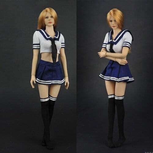1/6 JK Uniform Sailor Suit Female Clothes Set ZY5014 ZYTOYS Fit 12" Girl Action Figure Body