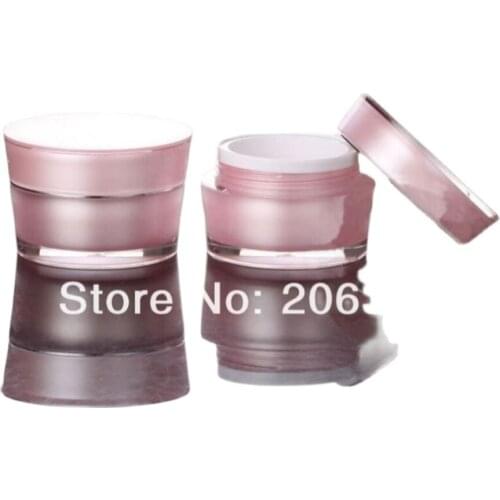 30G PINK cone-shape cream jar with silver line , cosmetic container,,cream jar,Cosmetic Jar,Cosmetic Packaging