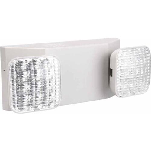 Emergency Light, Back-Up Battery Emergency Exit Lighting Fixtures with Adjustable Hardwired 2 LED Head Wall Mount
