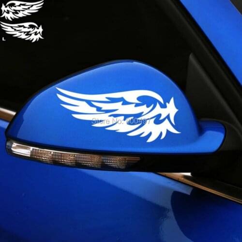 20 x New Style Rear View Mirror Car Stickers Funny Wing of the Angel Car Decal for Tesla Ford Chevrolet Honda Toyota Lada