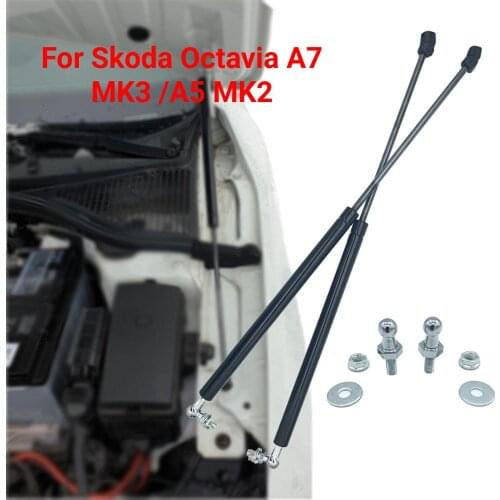 Car Front Gas Shock Hood Strut Bar Damper Lift Support For Skoda Octavia A7 MK3 2012 - 2020 A5 MK2 1Z 2004 - 2013