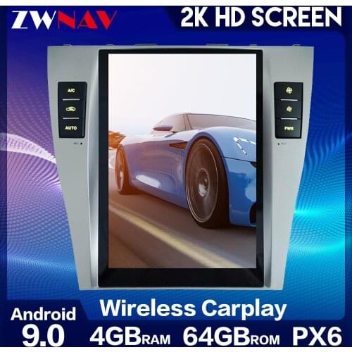 Car Play Tesla Style Multimedia Player Android 9 Vertical screen GPS Support JBL for Toyota Camry 2006-2012 radio GPS Navigation