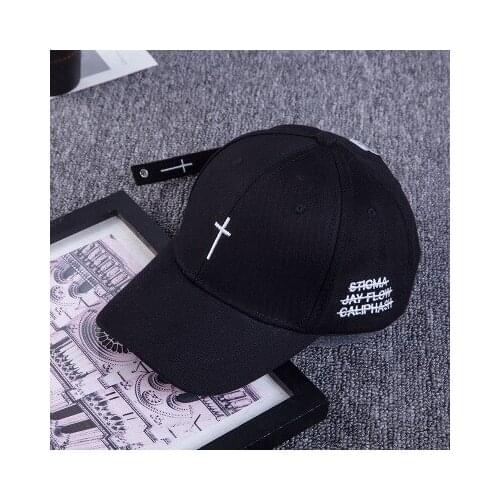 Fashion Simple Embroidery Cross Baseball Cap Cotton Snapback Dad Bone Summer Couple Hip Hop Caps Outdoor Visor Sun Unisex Hats
