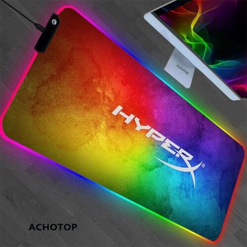 Razer RGB Large Gaming Mouse Pad 900x400mm XXL LED Lighting Mousepad Gamer Computer Desk Mat Pad Anime Carpet Gamer Mat