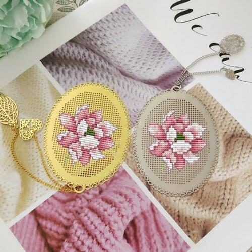 Flowers 2 Bookmark Princess DIY Craft Stich Set Cross Stitch Needlework Embroidery Crafts Counted Cross-Stitching Kit