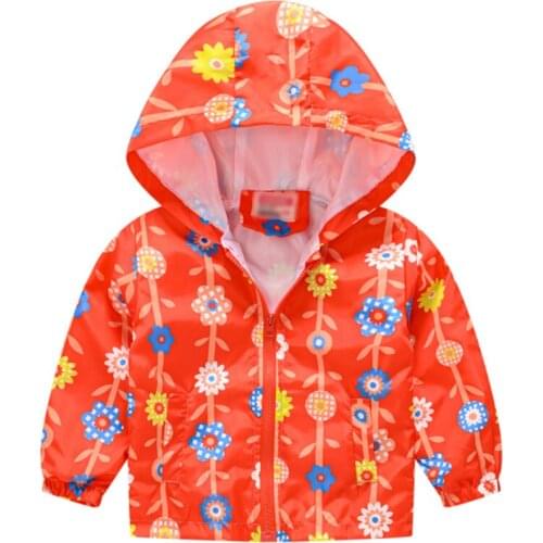 2021 Pudcoco Baby Coat Long Sleeve Print Kids Children Girl Boys Front Zipper Fashion Hooded Collar Stylish Hot Sale Clothing