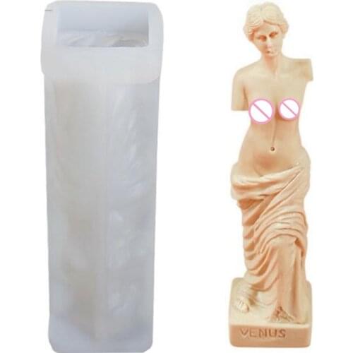 DIY Art Body Candle Crystal Epoxy Resin Mold Fragrance Human Shaped Venus Goddess Wax Plaster Casting Silicone Mould F06 21