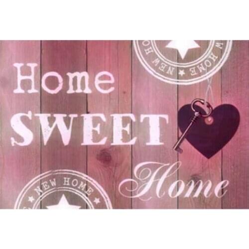Photo Custom!5D Diy Diamond Painting Sticker Home sweet Diamond mosaic Full square round Diamond Rhinestone EmbroideryZP-2115
