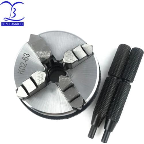 K02-63 K02 63mm 4 Jaw Mini Lathe Chuck Manual Self-Centering Lathe Chuck M14 for CNC Buddha Beads Machine lathe chuck