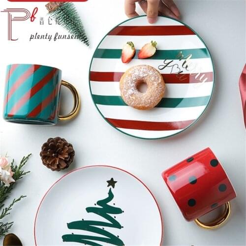 Creative Christmas Day ceramic python cutlery couple cutlery set Western steak dish rice bowl mark cup set vintage tableware