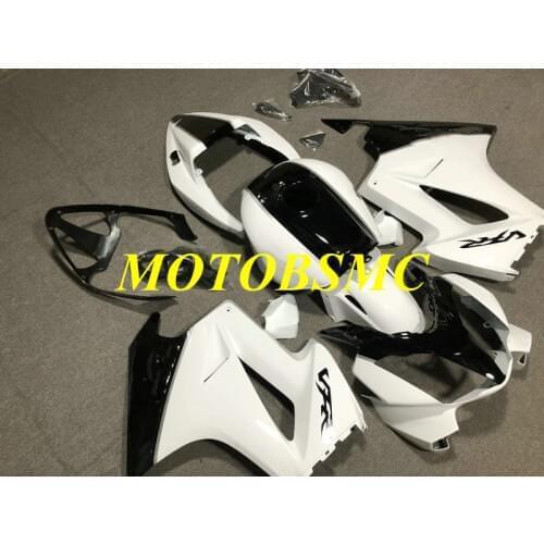Injection Mold Fairing kit for VFR800 02 03 04 05 06 VFR 800 2002 2003 2004 2006 ABS White black Fairings set+gifts HW08
