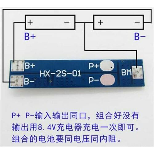 10pcs Lithium 2S BMS 6A 3A 5A Battery 3.7v PCB Protection Board for 3.7v 18650 26650 8.4v Li-ion Lipo Polymer Cells Current