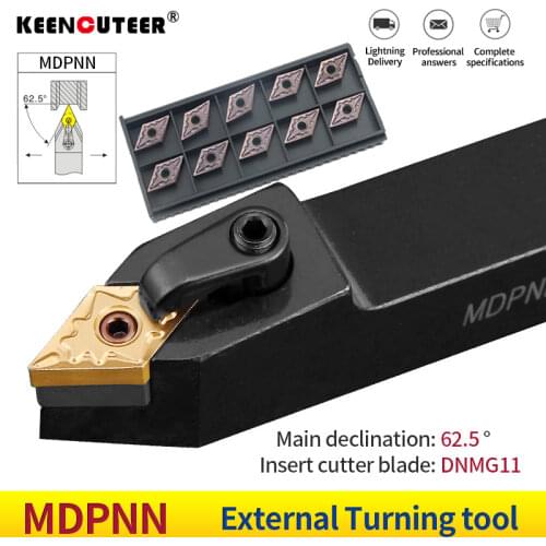 MDPNN2525M11 MDPNN2020K11 MDPNN1616H11 External Turning Tool Holder DNMG Carbide Inserts MDPNN Lathe Cutting Machine Tools Set