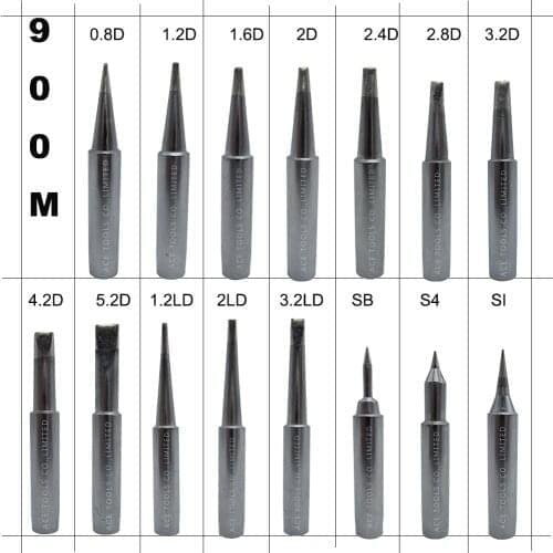 Soldering Tip 900M Seris Fit Hakko 936 907 Milwaukee M12SI-0 Radio Shack 64-053 Yihua X-Tronics 3020 Iron Pencil Handle Bit