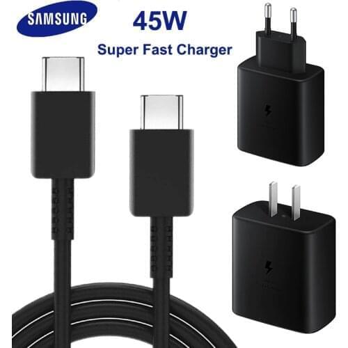 SAMSUNG Original 45W USB-C Super Adaptive Fast Charge Charger EP-TA845 For Samsung GALAXY Note 10 Plus Note10Plus 5G A91 Note10