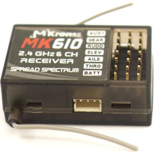 DSM2 MK610 AR6100 2.4G 6CH RC Receiver Bind Plug Fit SPEKTRUM JR WALKERA DX6i DX7 DX8 Transmitter of Helicopters