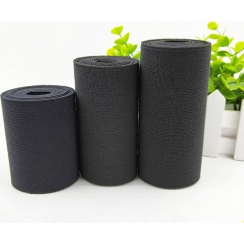1 meters/lot ) Flat Thin wide elastic rubber band clothing accessories nylon webbing garment sewing accessories black 3 size