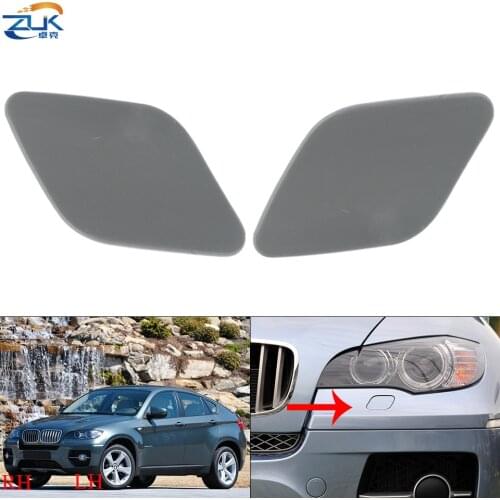 ZUK Headlight Headlamp Washer Spray Nozzle Cover Cap Lid Case Primed For BMW X5 E70 X6 E71 E72 2008-2013 51657052427 51657052428