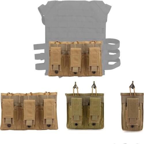1000D Nylon Single/Double/Triple Tactical Magazine Pouch For AK AR M4 AR15 Rifle Pistol Mag Pouch