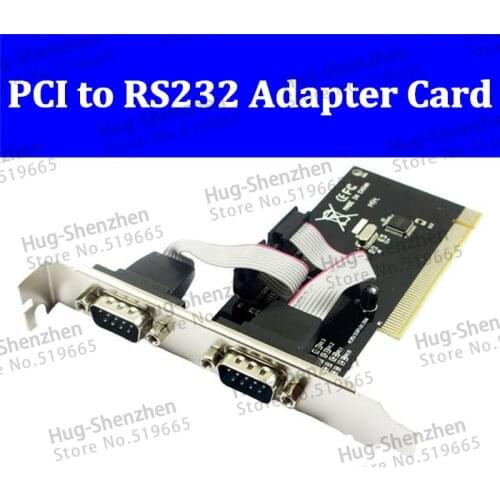 2 Port Dual RS232 RS-232 DB9 Serial Port COM Device to PCI Adapter Converter Card 2pcs