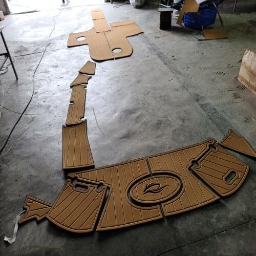 2013 Rinker 246 BR Swim Platform and Cockpit Pad Boat EVA Teak Decking 1/4" 6mm