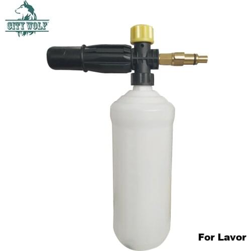 48PCS wholesale City Wolf Snow Foam Gun for Lavor Huter high pressure washer car cleaning accessory soap bottle