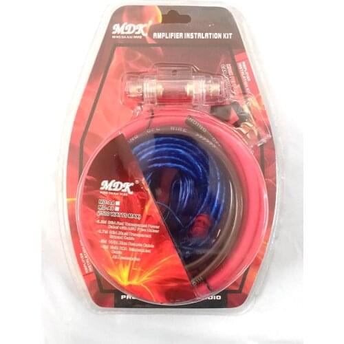 Car Complete Amplifier Wiring Kit Gauge For Speakers Subwoofers Universal Stereo Sets Of Lines 8GA Copper Clad Aluminum