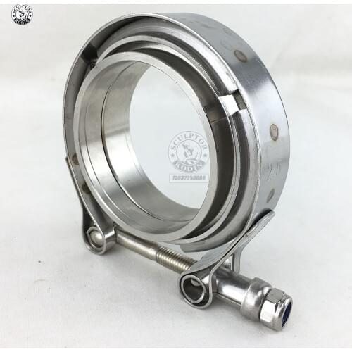 2" 2.25" 2.5" 2.75"Car Aluminum Flange V band Exhaust Clamp V-Band 2 2.25 2.5 2.75 Inch Aluminium Vband Clamps