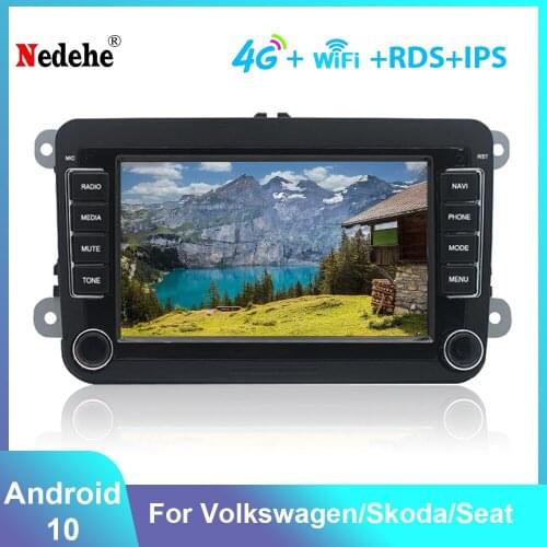7" Inch Android 10 2 Din Car Radio Multimedia Player GPS Wifi Audio Stereo Receiver For /VW/PASSAT B6/GOLF CROSS/Polo/Skoda