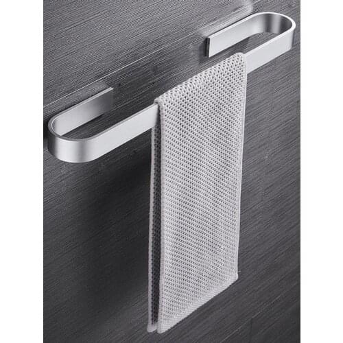 Bathroom Tower Shelf Non-drilling Bath Towel Holder Hanging Storage Rack For Home Bathroom Non-drilling Installation