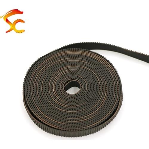 Free shipping 10Meters T2.5 10MM Open Timing Belts width 10mm pitch 2.5mm Neoprene with fiberglass Trapezoid 3D Printer