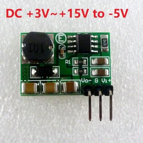 500mA 3-15V to -5V DC-DC Boost-Buck Inverting switch regulators +/- Voltage Converter Module for Arduino MCU LCD Amplifier