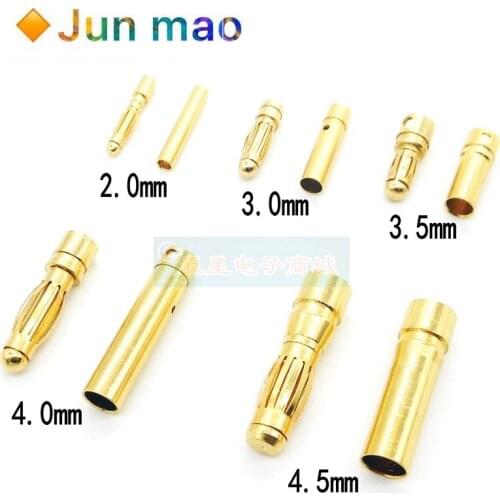 10PCS EC5 aviation lantern banana plug holder 2 / 3 / 3.5/4/5mm motor electrically regulating large current of gold plated
