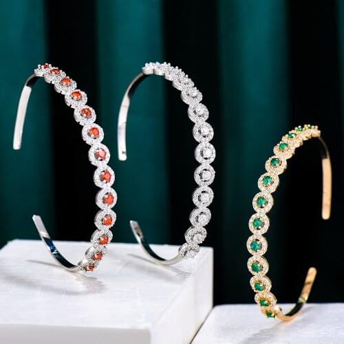 GODKI Simple Unique Multicolor Bracelet Bangle For Women Wedding Party Zircon Crystal Engagement DUBAI Bridal Jewelry Gifts