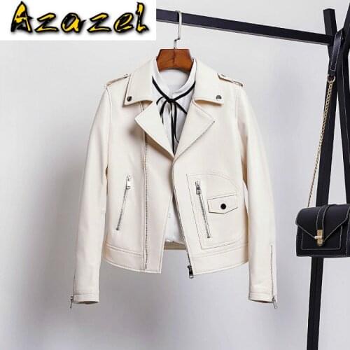 2020 Autumn Genuine Leather Women Coats Sheepskin Coat Short Motocycle Woman Jacket Mujeres Abrigos7707W WPY750