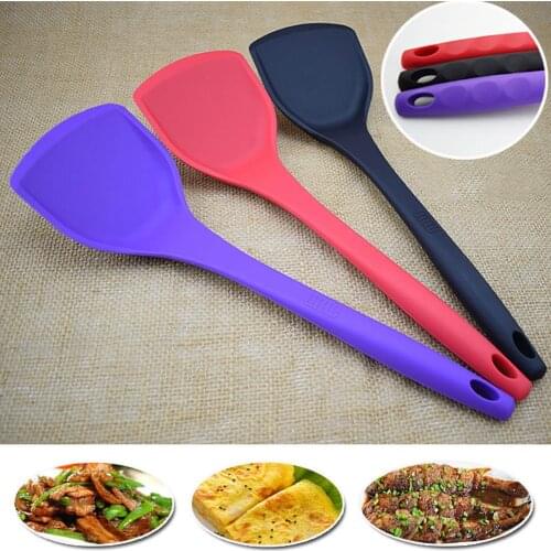 Kitch en Food Grade Silicone Heat Resistant Cream Butter Cake Spatula Baking Tool Features a convenient eyelet for creative