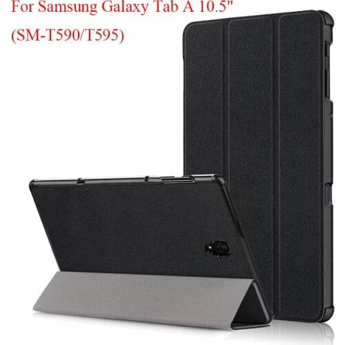 Flip Stand Magnetic Case For Samsung Galaxy Tab A 10.5'' SM-T595 T590 T597 Tab A2 T595 10.5'' Folio Protective Tablet Shell Skin