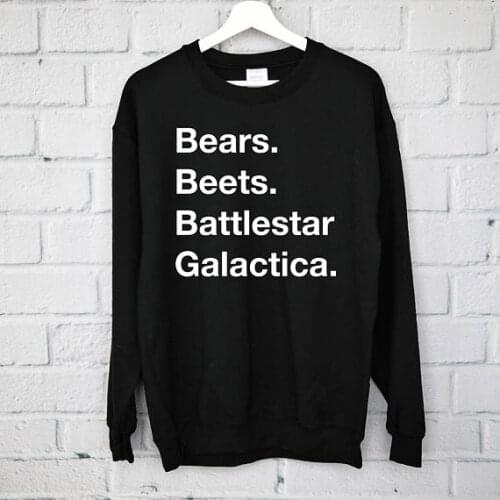 Bears. Beets. Battlestar Galactica. Sweatshirt, The Office Shirt, Dwight Schrute, Michael Scott, Schrute Farms, Dunder Mifflin