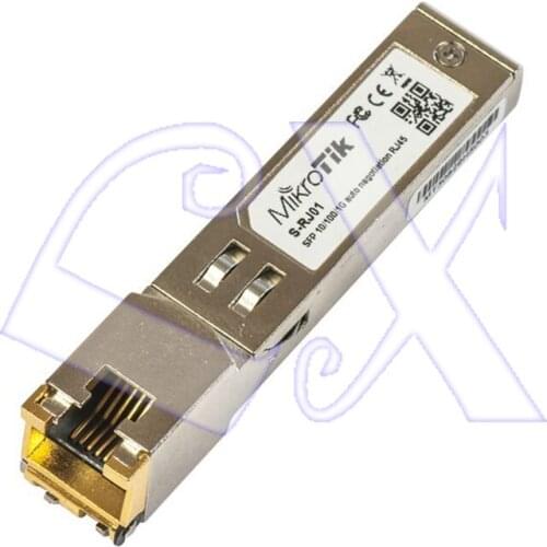 MikroTik S-RJ01 10/100/1000M Gigabit optical transfer module SFP to RJ45
